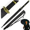 Swords and more One Piece Ombrello, Versione Premium 16K, Ombrello Anime grande Katana Spada Samurai, Ombrello da sole con protezione UV resistente alle tempeste con manico lungo, 100 cm