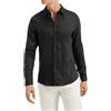 VEQUÈ Camicia Uomo di Lino Linea Sartoriale Slif Fit Casual Elegante Manica Lunga Bianca Celeste Blu Verde (IT, Testo, XL, Regular, Regular, Nero)