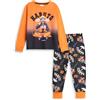 Vanilla Underground Pigiama a Maniche Lunghe Arancione e Nero per Ragazzi Girocollo con Grafica Naruto | Pigiama retrò con Cartoni Animati per Bambini | Naruto Merch