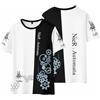 Charous Magliette anime del gioco NieR:Automata Yorha No.2 Type B Summer Refresh Cartoon per fan di Manga 2B regalo cosplay, Bianco 3, M