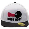 BroiderStudio Noot Noot Pingu Cappello Piatto con Visiera Aggiustabile Snapback Unisex Originale Ricamato Cappello Logo Urbano