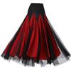YIUPEDRFG Gonna da ballo da sala per donna, abbigliamento ballo, costume per valzer, cha cha latino, rossa M, Rosso, M