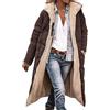 Cocila Pile Da Montagna Piumino con cappuccio a maniche lunghe double face da donna alla moda, caldo cappotto invernale Cappotti Lunghi Invernali Maglioni Donna Invernali Lana