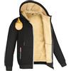 crazy bean Felpa Giacca in Pile Foderata Uomo con Cappuccio Tasche Zip | Giubbotto Invernale Termico, Sportiva Classic Giacche Calda, Palestra Felpati Trekking