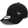 New Era Berretto da Baseball Regolabile Visiera Curva Taglia Unica 9Forty Strapback Cappello Nero