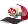 Von Dutch Cappello Uomo e Donna, Trucker Flying Eye, Rosso Red