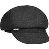 Seeberger Berretto Newsboy Daventa Donna - Cappello Baker Boy Berretti con Visiera Cappellino da Autunno Estate Primavera Inverno Estate/Inverno - Taglia Unica Antracite
