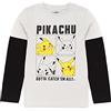 Pokémon T-Shirt Boys Kids Skater Vestiti Grigio Pikachu Game Top