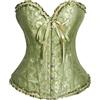 Generico Corsetto Nero Donna - Corsetto Top Donna Elegante Bustino Corsetti Stringivita Bustier Black Corset Nero Pizzo Gothic Costume Halloween Curvy Steampunk Corpetto Modellante