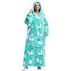 JOREAY Felpa con Cappuccio Coperta Oversize per Donna Uomo, Adulto Adolescente Soffice Accogliente Comoda Coperta Indossabile con Cappuccio