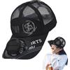 Générique Cappello Esterno Con Ventilatore Integrato - Funzione Di Raffreddamento Ad Energia Solare, Compatibile Con La Ricarica USB Design Di Ventilazione, Costruzione Leggera Comoda Da Indossare | Po