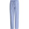 El Búho Nocturno Pantaloni Pigiama Uomo Lungo - 100% Cotone Flanella Invernale Caldo o Popeline Traspirante - Tasche Vita Elastica Coulisse Patta Bottoni - 100% Cotone, Blu 8943, M