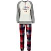 Nada Home Pigiama Invernale Lungo Donna in Pile Felpa Stampata Nazareno Gabrielli 4776