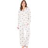 Get Trend Pusheen Pigiama Donna e Ragazza, Morbidi Pigiami Invernali a Maniche Lunghe, Abbigliamento da Casa Caldo (XL, Beige Pusheen)