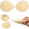 Nimiah Reggiseno push-up senza spalline e schiena scoperta, reggiseno adesivo invisibile per abiti con scollo a V profondo e matrimonio, comodo sollevamento naturale con adesivo morbido delicato sulla