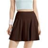 HANERDUN Gonna da Tennis Donna con Pantaloncino e Tasca Gonna Sportiva Tennis Golf 2 in 1 Vita Alta Gonna Corta da Corsa Casual Mini Skirt