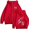 CUTTEE Expedition 33 "for Those Who Come After" Zip Hoodie | Unisex Oversized Fleece Hooded Sweatshirt, Streetwear Jacket-Red||x_l