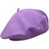 Melegari Berretto Basco Donna | 100% Lana | Margie Beret | Made in EU (IT, Testo, Taglia Unica, Lillà 482)