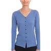 DALLE PIANE CASHMERE Cardigan Donna 100% Cashmere - Azzurro, M