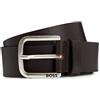BOSS Men's Janni_Sz40 - Cintura da uomo, colore marrone scuro 202, 110, marrone scuro., 110 cm