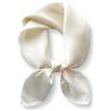 PoeticEHome Foulard Donna in 100% Seta di Gelso, 66x66 cm, Tinta Unita | Sciarpa quadrata morbida e leggera; per il collo, la testa e i capelli; anche come bandana o fascia; confezione regalo