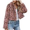 TRIGLICOLEUM Giacca da donna in pelliccia sintetica elegante cappotto in pelliccia sintetica spesso caldo cappotto in pelliccia sintetica giacca invernale a maniche lunghe per le mezze stagioni, giacca invernale