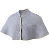OhMill Scalda-spalle da donna Scialle Mantello in Cotone Invernale Termico Avvolgimento Copertura per le Spalle Poncho, Grigio, Taglia unica