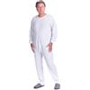 FERRUCCI COMFORT Pigiama Sanitario Invernale Felpato Unisex 9017-F - Tutone Girocollo in 100% Cotone con Cerniera Posteriore - Alzheimer, Demenza, Incontinenza e Anziani (IT, Testo, L, Regular, Regular, Uomo)