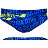 TurboTronic By Z-LINE Turbo Costume da Bagno Scuba Dive Flash di Waterpolo Competizione Nuoto e Triathlon Blu M
