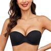MELENECA Reggiseno Push up Imbottito Pesante da Donna con Ferretto Senza Spalline