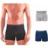 Enrico Coveri Boxer Uomo Super Offerta 3 E 6 Pezzi Boxer Uomo Elasticizzato Elastico Esterno (3 Pezzi-Nero, XL)