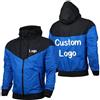 East-hai-buy Fai da Te Stampa Logo/Testo Giubbotti da Uomo Felpa con Cappuccio Impermeabile Giacca Cappotto Casual Abbigliamento Maschile Personalizzato Top Blue,L