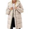 RUITOTP Cappotto Donna Invernale Lungo Impermeabile Giacca con Cappuccio Parka Cappotti Ispessito Caldo Sherpa Elegante Piumino Antivento Outdoor