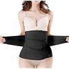 Gepoetry Cintura di Recupero Post-Partum con Sezione C, Supporto per la Schiena e la Pancia - Nero - 39/48W/XL
