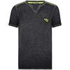 RED BRIDGE T-Shirt da uomo a manica corta con scollo a V e dettaglio in colore fluo