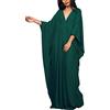 YouKD Abito lungo da donna stile caftano, bohémien, costume da bagno, copricostume da spiaggia, vestaglie, taglia unica, abbigliamento per la casa