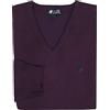 U.S. Grand Polo Equipment & Apparel Maglione Maglioncino Uomo Scollo V Pullover Punta Tinta Unita Elegante M L XL XXL XXXL