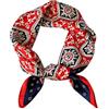 LumiSyne Sciarpe Di Seta Donna Piccolo Foulard Quadrato Stampata Catena Vintage Tinta Unita Morbido Leggera Bandane Fascia Per Capelli Fazzoletto Wristband Decorazione Copricapo