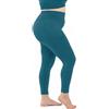 LEELA LAB Leggings Sportivi Donna Curvy con Tasca Laterale e Fascia Contenitiva per Fianchi e Addome, Realizzati in Morbida Microfibra Senza Cuciture - Made in Italy