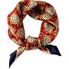 LumiSyne Sciarpe Di Seta Donna Foulard Quadrato Motivo a Righe Geometriche Cuciture Colorate Raso Foulard Piccolo Multifunzionali Fazzoletto Da Collo Fascia Per Capelli Paisley Bandane Copricapo
