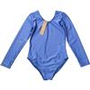 Anniel 8100 - Body Ginnastica Artistica Bambina Ragazza a Maniche Lunghe 100% Made in Italy, Body Ginnastica Ritmica, Danza Classica (Disponibile in Cotone o Lycra, Taglie dalla 30 alla 46)