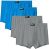 BORATO Intimo da Uomo Taglie Forti Slip da Uomo per Taglie Forti4 Pezzi/Lotto 10xl 100% Cotton's Maschile Shorts Pantaloni da Uomo Pantaloni Boxer per Uomini Comodi più Dimensioni-2lblue2Gray-4xl