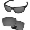 PapaViva Lenti di ricambio per occhiali da sole Oakley Gibston OO9449 Black Chrome Pro+ Anti-Reflective Polarized