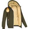 crazy bean Felpa Giacca in Pile Foderata Uomo con Cappuccio Tasche Zip | Giubbotto Invernale Termico, Sportiva Classic Giacche Calda, Palestra Felpati Trekking
