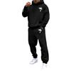 HEONSATI Uomo Completo Elegante Completi Casual Sportiva Felpa Maniche Lunghe e Pantaloni Tuta Due Pezzi Cotone Comodo Leggera Tute da Ginnastica Invernale Set Palestra Larghi Elastico Curvy