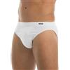 GARDA - 6 Minislip Uomo in Cotone Bielastico, Slip Basso Elastico Ricoperto 3470 (Bianco, 3/S)