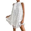 Cocila Vestiti Eleganti Donna Invernali Vestiti Cotone Donna Estivo Lunghi Vestito Cotone Svasato Abiti Corti Eleganti Vestiti da Damigelle Colore Ottanio Vestito Donna Rosa Cipria