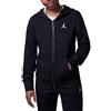 Jordan Felpa con Cappuccio e Zip Ragazzo Brooklyn French Terry, Nero