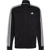 Adidas Felpa da Uomo Standard Essentials Warm-Up con 3 Strisce, Nero/Bianco, 3XL, Nero/Bianco, 3XL Plus