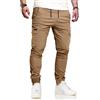 VMSUCIJ Pantaloni da Lavoro Uomo Cotone Pantaloni Tuta con Elastico in Vita con Tasche Pantaloni da Sci e da Trekking